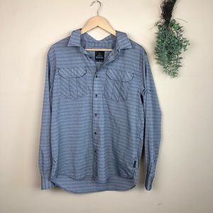 Prana | Plaid Button Down Polyester Moisture Wicking